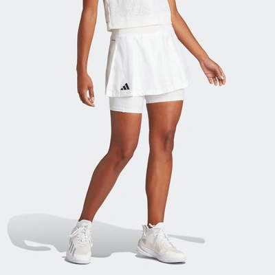 Shop Adidas Originals Women's Adidas Aeroready Pro Pleated Tennis Skirt In White