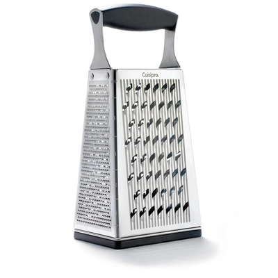 Cuisipro Surface Glide Technology 4 Sided Box Grater In Silver