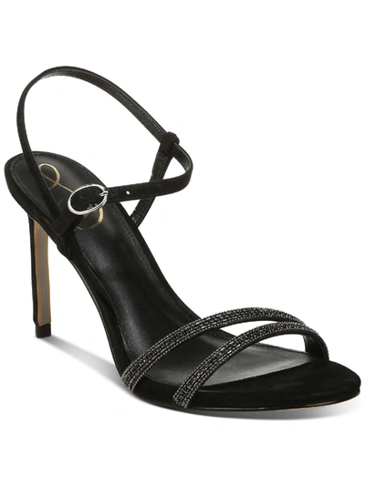 Shop Sam Edelman Daisie Womens Embellished Ankle Heels In Black