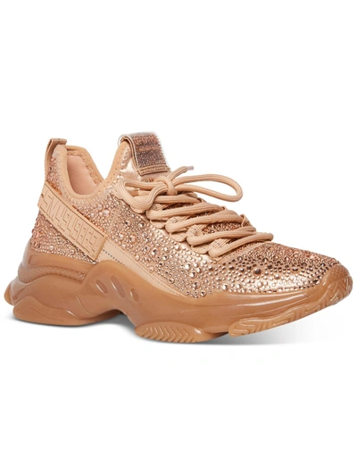STEVE MADDEN MAXIMA WOMENS EMBELLISHED LOW TOP CASUAL AND FASHION SNEAKERS 