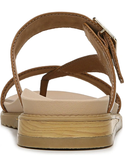 Shop Dr. Scholl's Shoes Island Dream Womens Metallic Thong Slide Sandals In Gold