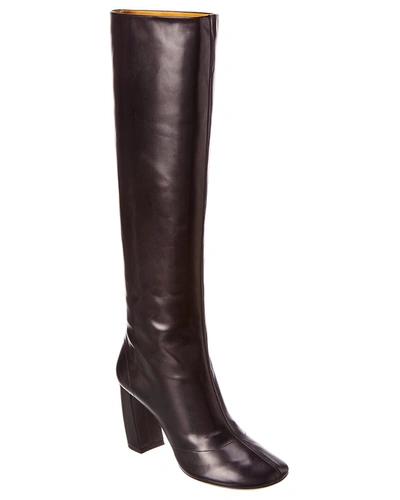 Shop Victoria Beckham Leather Boot In Purple