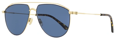 Shop Jimmy Choo Men's Aviator Sunglasses Lex Lksku Gold/havana 59mm In Blue
