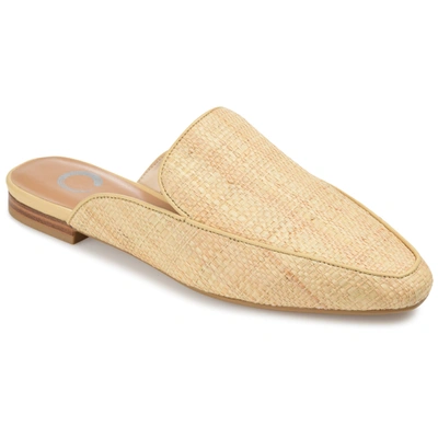 Shop Journee Collection Collection Women's Wide Width Akza Mule In Beige