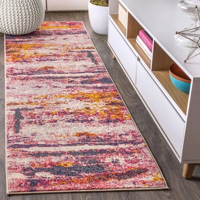 Jonathan Y Contemporary Pop Modern Abstract Brushstroke Area Rug