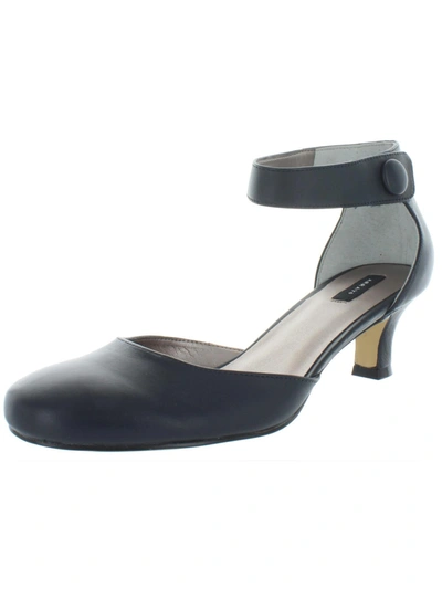 Shop Array Charlie Womens Leather Dressy Mary Jane Heels In Black