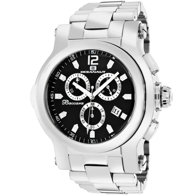 Shop Oceanaut Men's Black Dial Watch In White