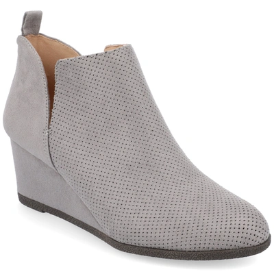 Shop Journee Collection Collection Women's Mylee Wide Width Bootie In Grey