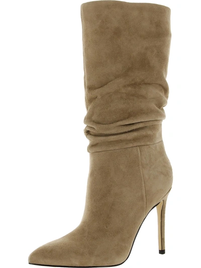 Marc Fisher Ltd Romy Womens Suede Pull On Mid-calf Boots In Multi