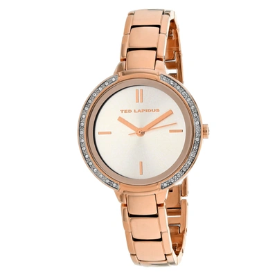 Shop Ted Lapidus Women's Rose Gold Dial Watch In Beige