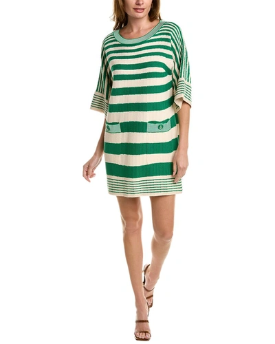 Shop Elisabetta Franchi Mini Dress In Green