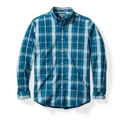 Shop Eddie Bauer Men's Getaway Flex Long-sleeve Shirt In Multi
