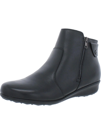 Shop Drew Athens Womens Side Zipper Leather Ankle Boots In Black