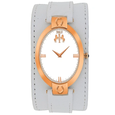 Shop Jivago Women's Silver Dial Watch In White