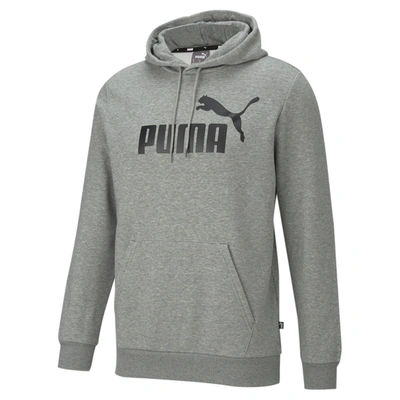 Shop Puma Men's Essentials Big Logo Hoodie In Grey