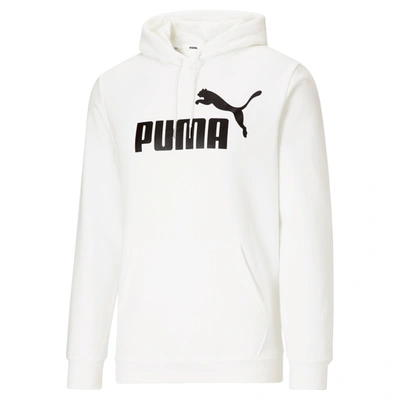 Shop Puma Men's Essentials Big Logo Hoodie In White