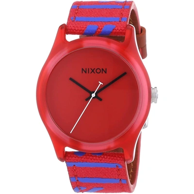 Shop Nixon Women's Mod Red Dial Watch