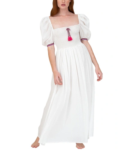 Shop Pitusa Taylor Maxi Dress In White