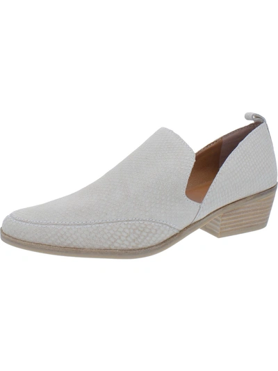 Shop Lucky Brand Mahzan Womens Comfort Insole Slip On Loafer Heels In White