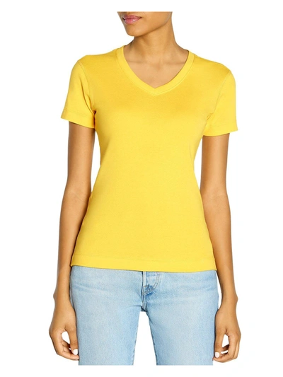 Shop Three Dots Womens Cotton Short Sleeves T-shirt In Multi