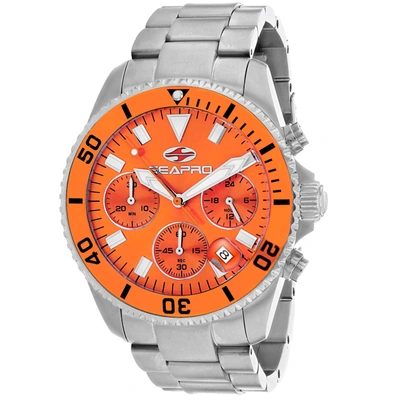 Shop Seapro Men's Orange Dial Watch
