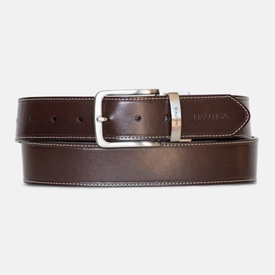 Nautica Mens Reversible Belt In Multi