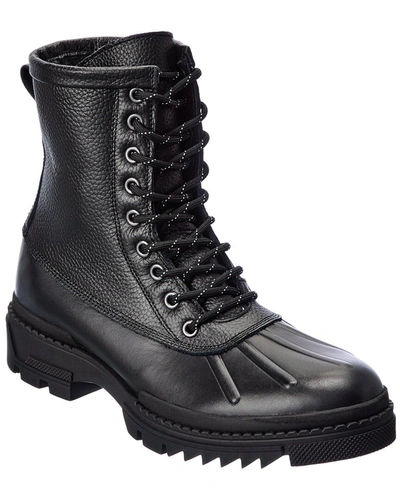Shop M By Bruno Magli Bismark Leather Boot In Black