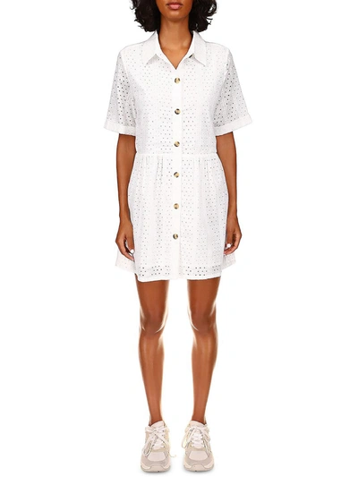 Shop Sanctuary Heirloom Womens Collared Midi Shirtdress In White