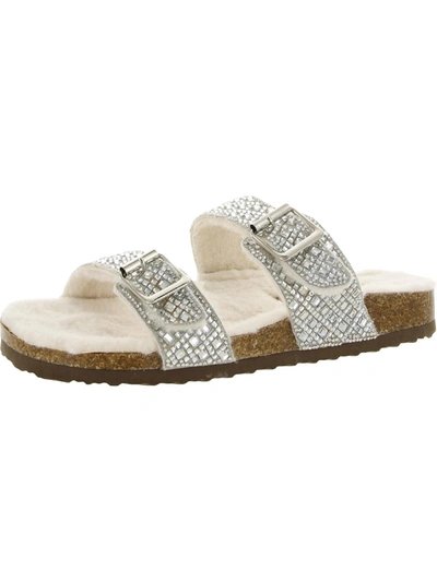 Shop Madden Girl Brandobf Womens Slip On Flat Slide Sandals In Multi