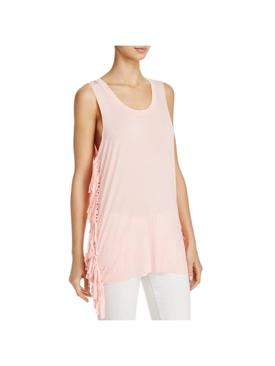 Pol Womens Fringe Sleeveless Tank Top In Multi