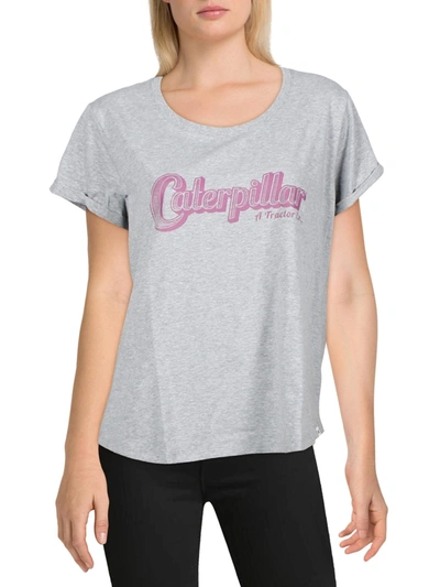 Shop Caterpillar Plus Lily Womens Logo Work Top In Grey