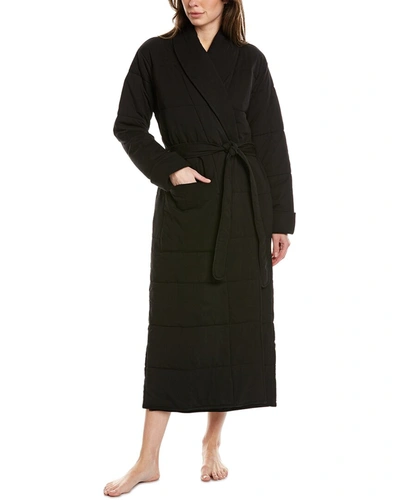 Shop Skin Sierra Quilted Robe In Black