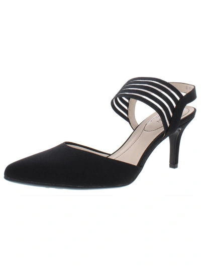 LIFESTRIDE SANYA WOMENS CUSHIONED FOOTBED SLINGBACK DRESS HEELS 