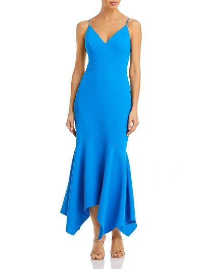 Shop Aqua Womens Scuba Maxi Cocktail And Party Dress In Blue