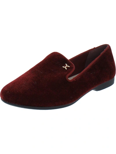 Shop Charter Club Purcie Womens Logo Slip On Loafers In Red