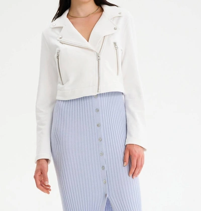 Shop Chrldr James Terry Perfecto Jacket In White