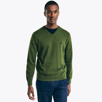 Shop Nautica Mens Navtech V-neck Sweater In Multi