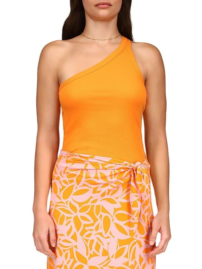 Shop Sanctuary Womens Ribbed Knit Tank Top In Orange