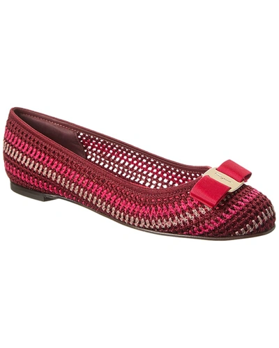 Shop Ferragamo Varina Flat In Red