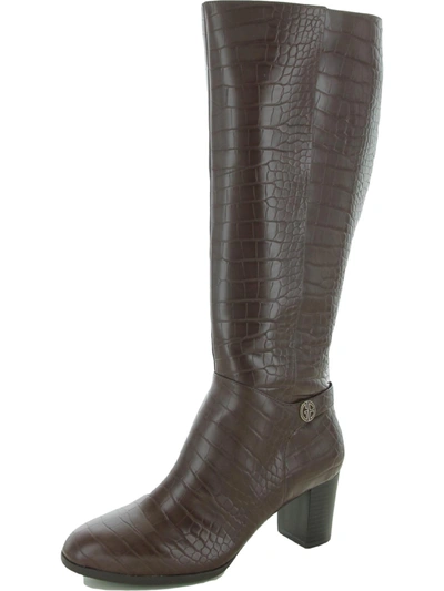 Shop Giani Bernini Adonnys Womens Memory Foam Block Heel Knee-high Boots In Multi