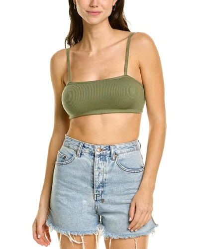 Shop Donni Butter Bandeau Top In Green