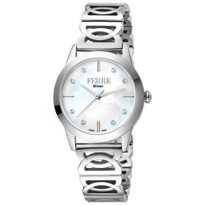 Shop Ferre Milano Women's Mother Of Pearl Dial Watch In White