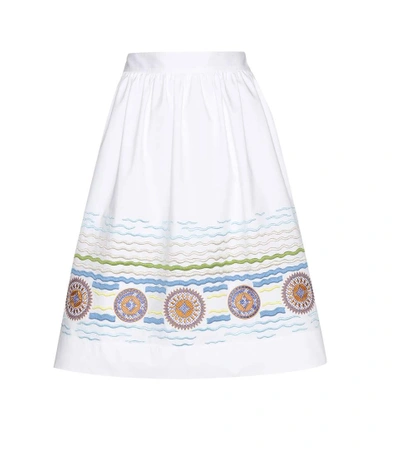 Shop Peter Pilotto Iris Embroidered Skirt