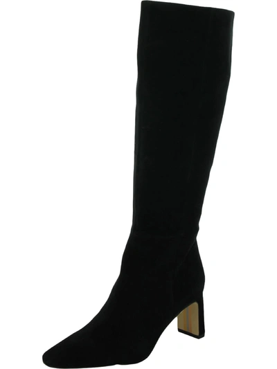 Shop Sam Edelman Sylvia Womens Zipper Tall Knee-high Boots In Black