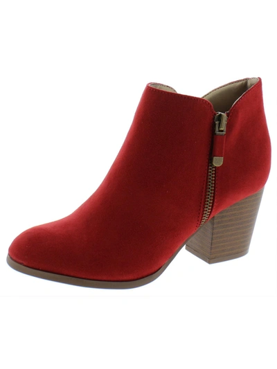 Style & Co Masrinaaf Womens Zipper Block Heel Booties In Multi