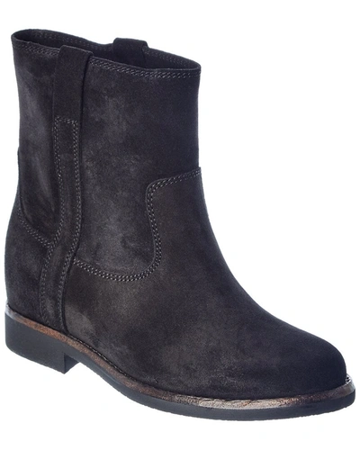 Shop Isabel Marant Susee Suede Boot In Black