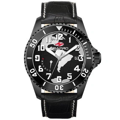 Seapro Men's Voyager Black Dial Watch In Black