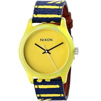 Shop Nixon Women's Mod Yellow Dial Watch
