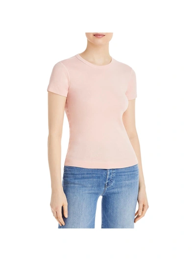 Shop Three Dots Womens Cotton Short Sleeves T-shirt In Beige