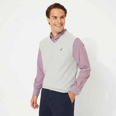 Shop Nautica Mens Big & Tall Navtech V-neck Sweater Vest In Multi